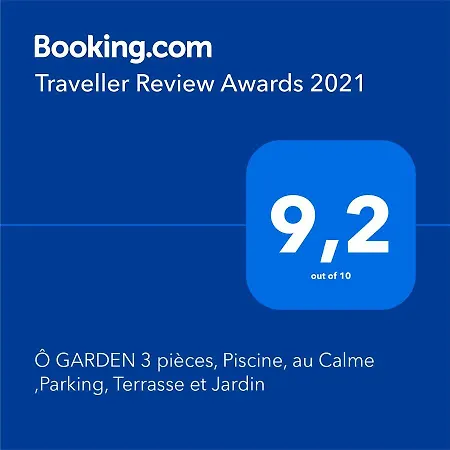 ô Garden 3 Pièces Au Calme, Cuisine équipée, Piscine, Parking, Terrasse, Jardin Appartement *